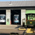 Arrivée 301 ACCIM avec trams Grenoble
