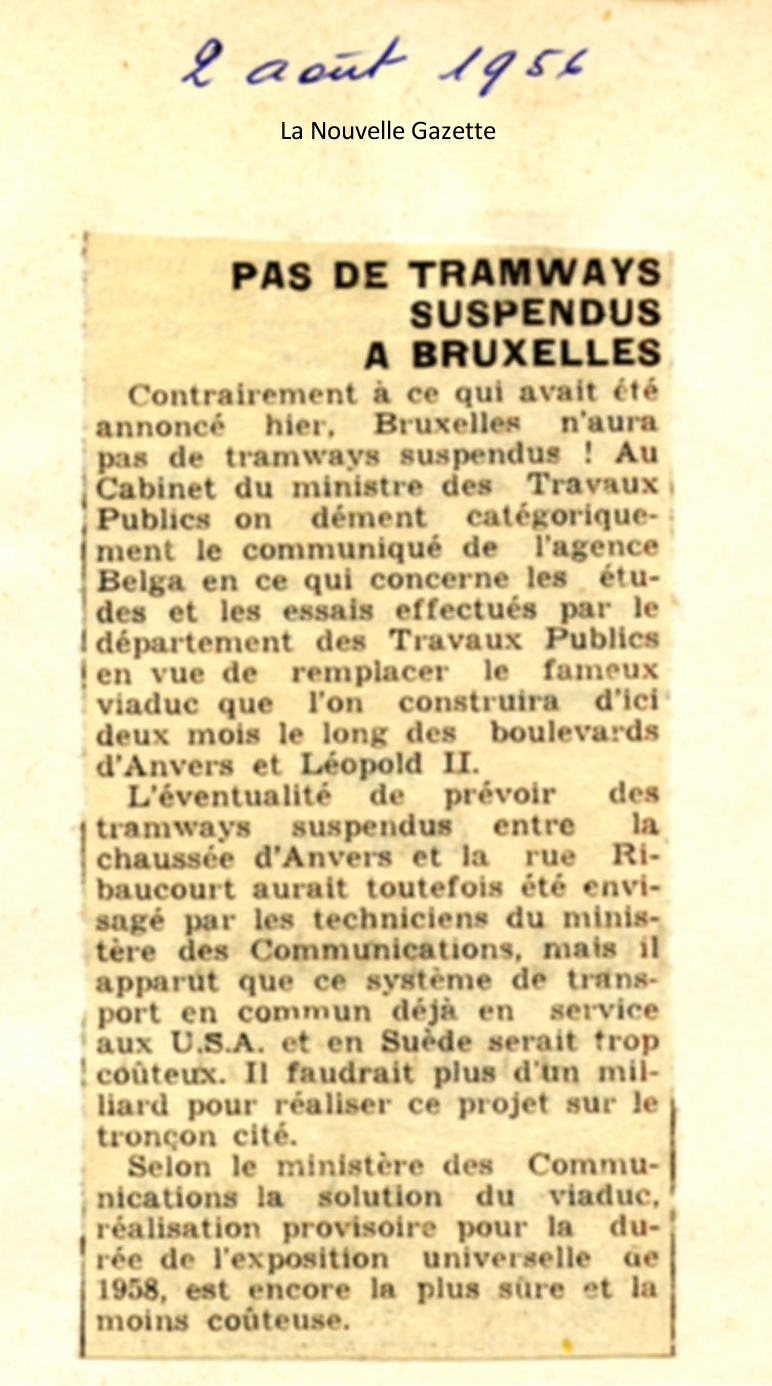 Revue de presse du 02/08/1956 – Musée du Transport Urbain Bruxellois