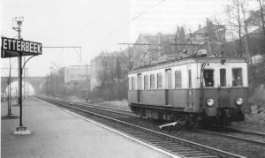 Chemin de fer Bruxelles - Tervuren, gare Etterbeek. Photo Dedoncker.