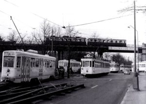 Chemin de fer Bruxelles - Tervuren. Pont de l'avenue de Tervuren.