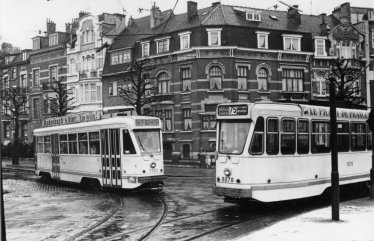 Motrice 7145 (ligne 103) et motrice 9078 (ligne 75)