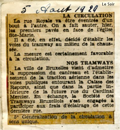 Le Soir 05/08/1929