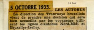 Le Soir 05/10/1933