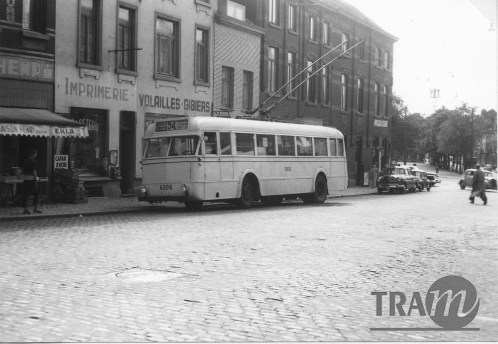 Trolleybus 6006 (ligne 54 barré)