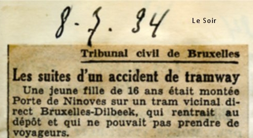 Le Soir 08/07/1934 Collection MTUB