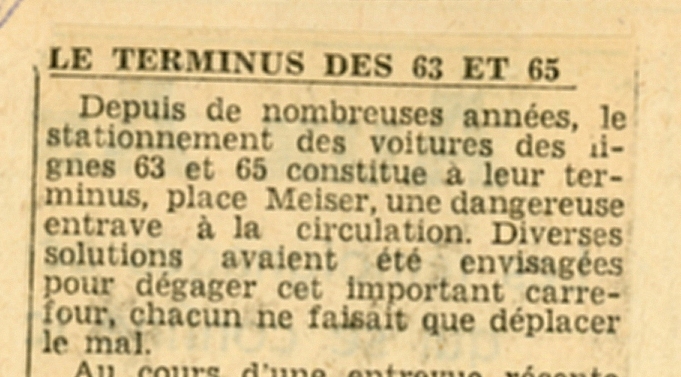 Dernière Heure - 08/10/1953 Collection MTUB