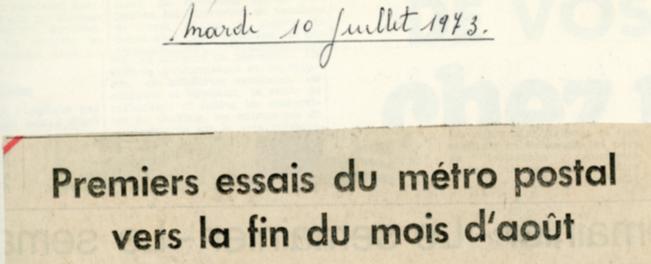 La Dernière Heure 10 juillet 1973 Collection MTUB